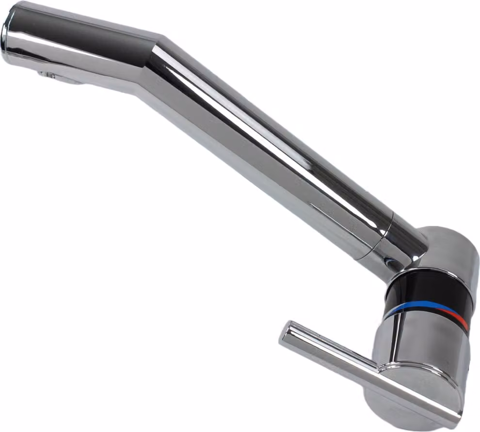 Miscelatore Miscelatore London/Sienna + interruttore girevole e orientabile cromo nero 18 cm