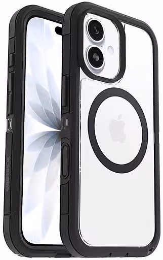 Cover OtterBox Defender Series XT Clear MagSafe per iPhone 17, Trasparente/Nero