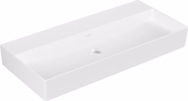 Villeroy & Boch Memento 2.0 lavabo mural, sans trou pour robinet, sans trop-plein, non rectifié, 1000x470mm, 4A22A301, 4A22A301