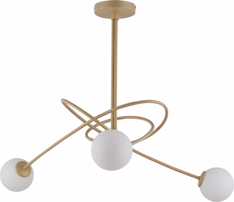 Lampada a sospensione Velvet oro-bianca 3xG9x12W in metallo, dimensioni: 66x85x85 cm, IP20, Sigma Lighting