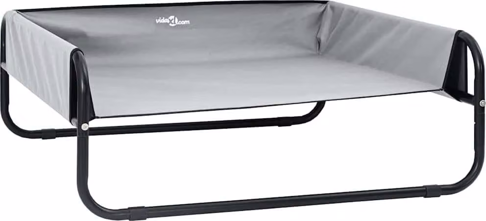 Letto per Cani Grigio chiaro 57 x 57 x 24 cm Acciaio