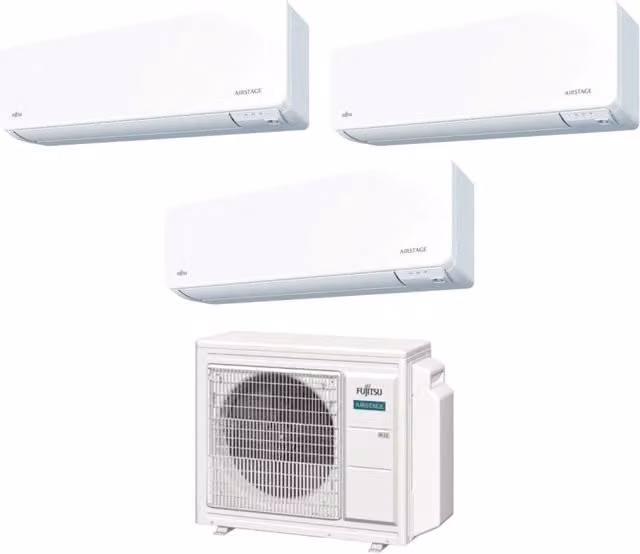 Climatizzatore Condizionatore Split Inverter Fujitsu Serie KG AIRSTAGE con Wi-Fi Integrato Bianco