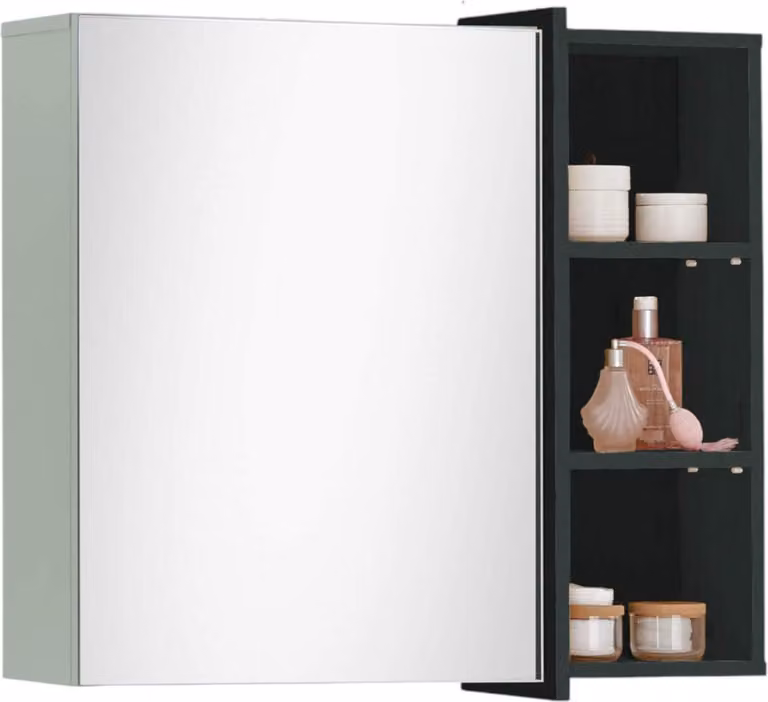 Specchio da bagno 80 cm mobile da bagno MESSINA canna verde