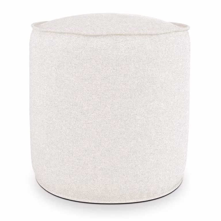 Pouf Rotondo da Interno & Esterno Piuma M Bianco