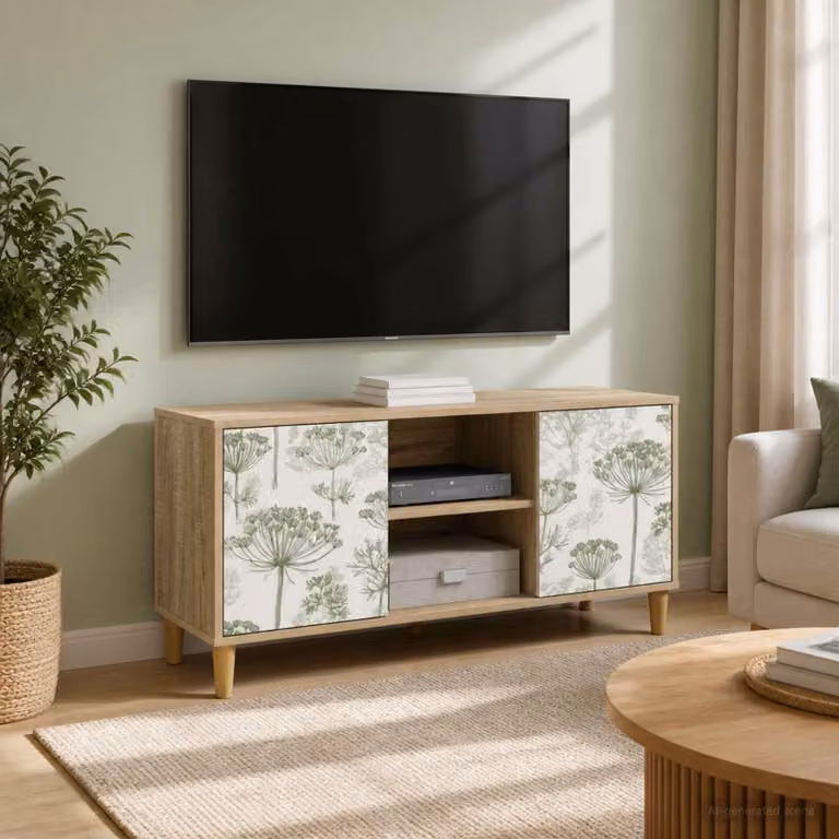 Mobile TV vidaXL GOTHA moderno in legno color marrone L 102 cm x P 33 cm x H 50 cm