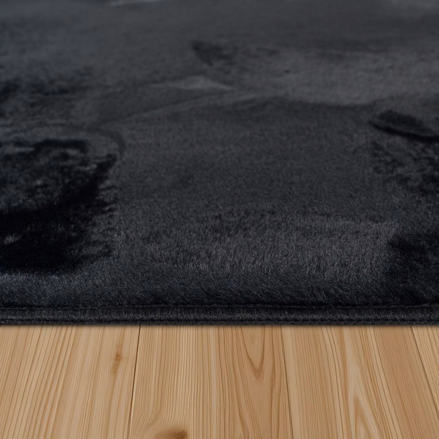 Tappeto soffice Solina nero L: 120 cm, P: 170 cm – 3
