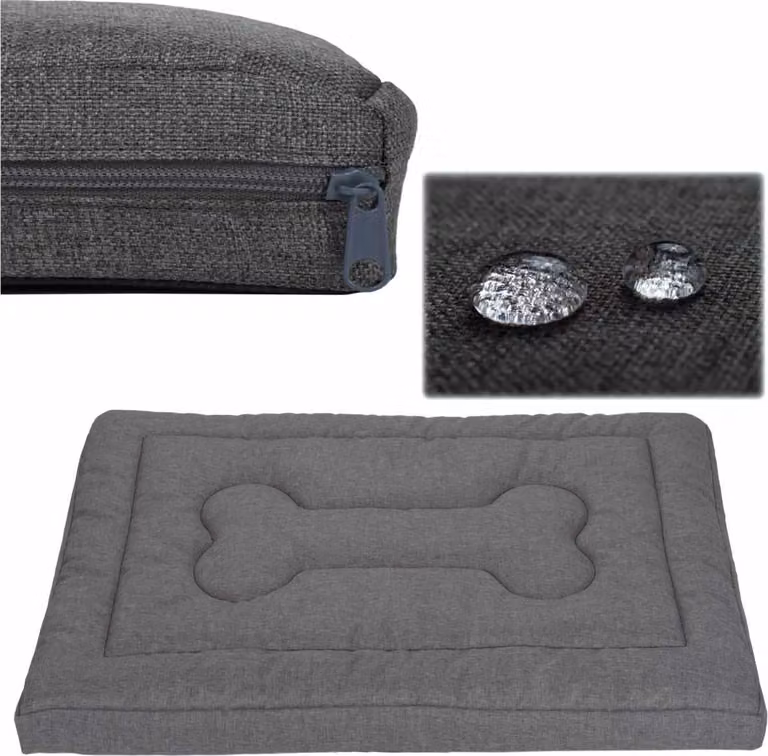 Letto per cani, materasso per cani, Welsti grigio scuro L 100x70