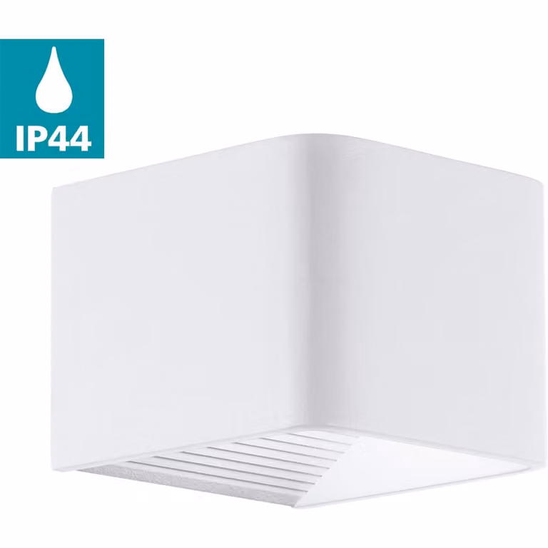 Lampada da parete per esterni a LED Doninni Bianco