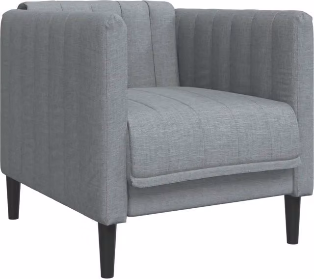 Poltrona Relax Recliner Moderna in Tessuto Grigio con Braccioli e Struttura Imbottita – 1