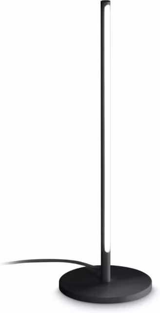 Lampada da tavolo contemporanea IDEAL LUX in alluminio nero con LED da 10,5W 3000K IP20