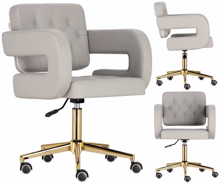 Sgabello cosmetico da parrucchiere con schienale sedia SPA mobile Amalfi