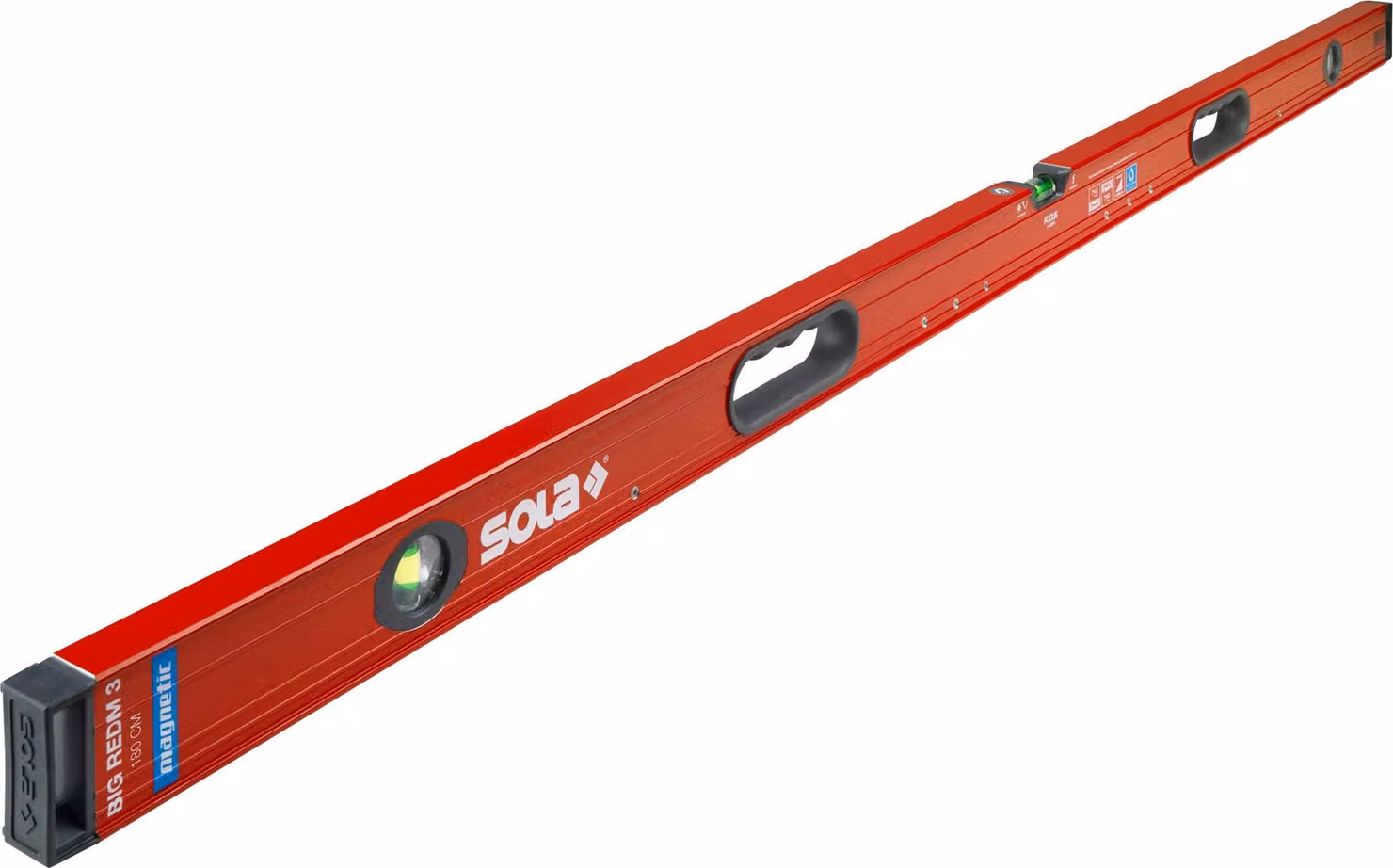 Livella magnetica LM Big REDM 3 180cm verniciata a polvere Sola