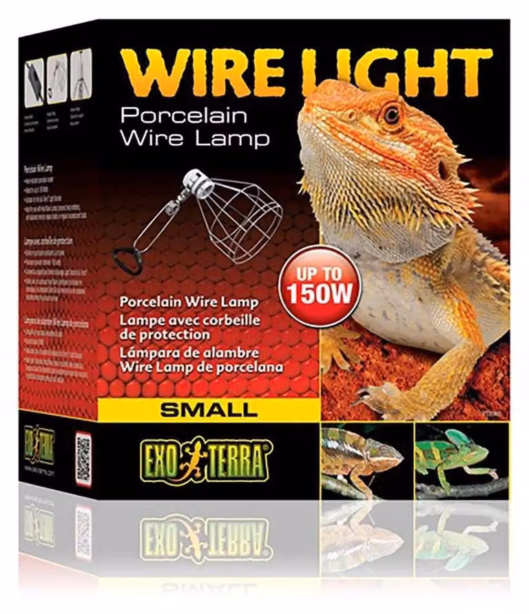 Exo-Terra Wire Light Lampada a morsetto in porcellana grande fino a 250 W