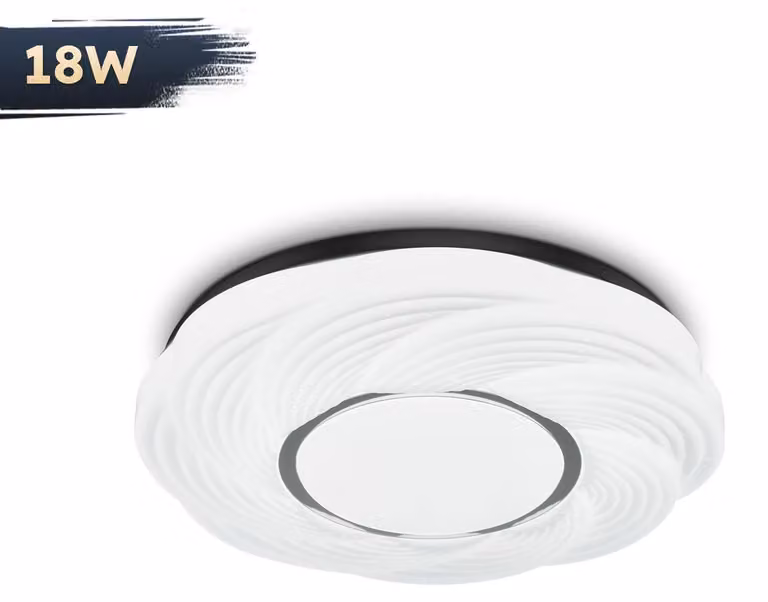 Pannello luminoso a LED - 18 W - 6500 K - Bianco freddo - Non dimmerabile - 220 V - Realizzato in ferro e acrilico - Plafoniera a incasso parziale
