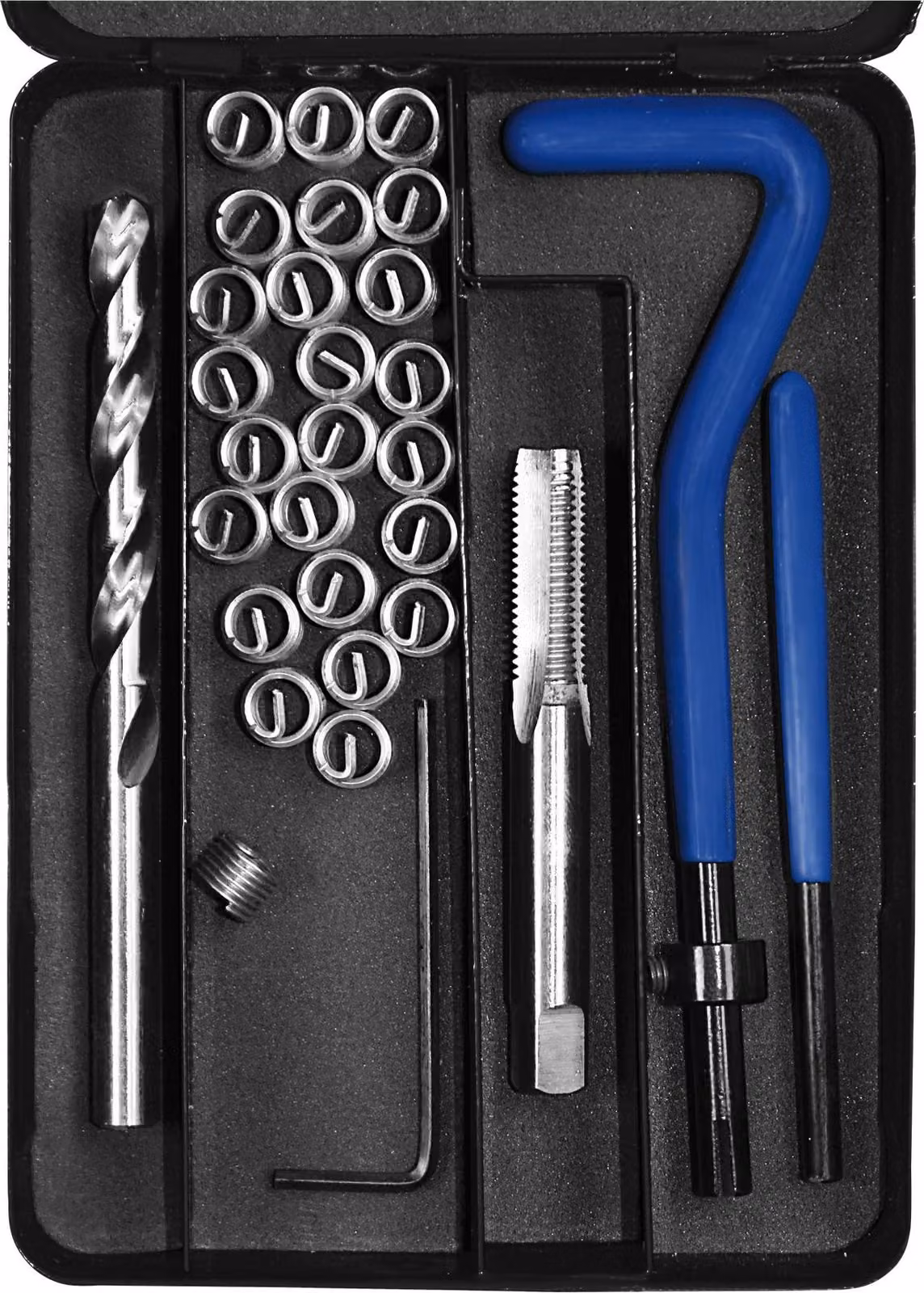 SW acciaio 84019L Kit di riparazione della filettatura in scatola di plastica M12 x 1,0'