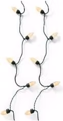 Filo decorativo Kaemingk per Natale, colore bianco, luce warm white, materiale plastica