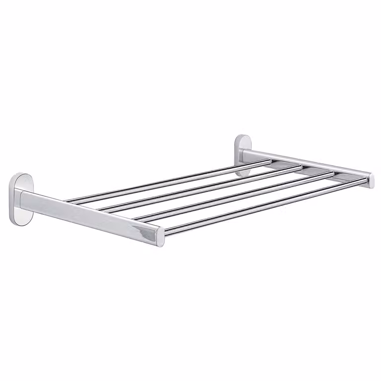 Mensola porta asciugamani da muro in acciaio inox e Cromall 5344 Gedy serie FEBO Cromato