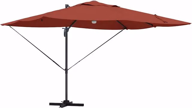 Ombrello | Parasolne Terracotta 351 x 250 x 253 cm Poliestere e Alluminio