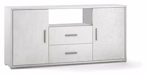 Sarmog Kit Mobile Multiuso 2 Ante 2 CASSETTI H84 L174 P41 Cm Finitura Bianco OSSIDO Db802k