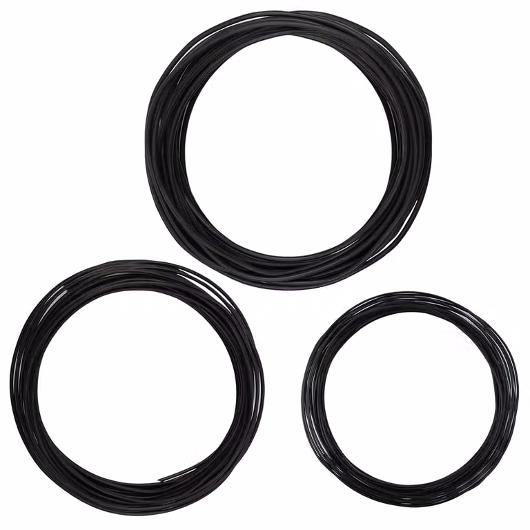 3 rotoli di filo di alluminio anodizzato per bonsai, adatti per piante e alberi, di diametro 1,0 mm / 1,5 mm / 2,0 mm, per un totale di 30 metri