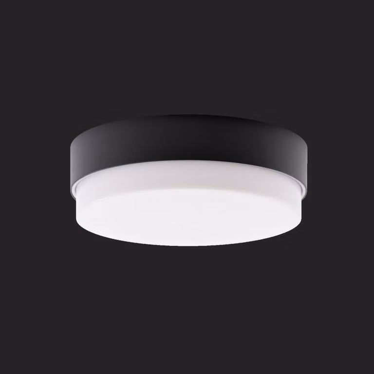 OSMONT TRI57291 TRITON 2 apparecchio industriale da soffitto/parete in plastica nero/bianco IP65 3000 K 27W LED HF emergenza combinata 3 h