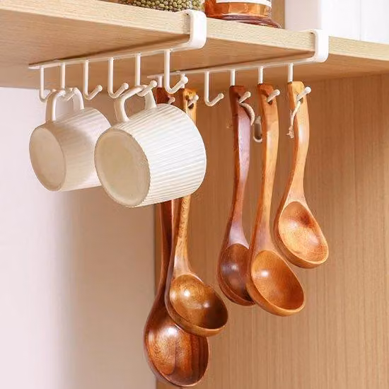 Set di possibili supporti - Set di 3 portabicchieri senza attrezzi per forare - Supporti da cucina per stoviglie, passanti, nastri e sciarpe - Sistema di sospensione per tazze, stoviglie, passanti e nastri
