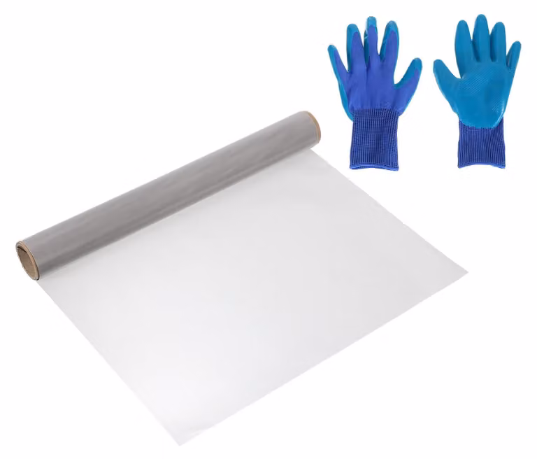 Griglia di ventilazione in acciaio inossidabile, dimensioni 1000x400 mm, maglia a 8 fori, acciaio inossidabile 304, inclusi guanti
