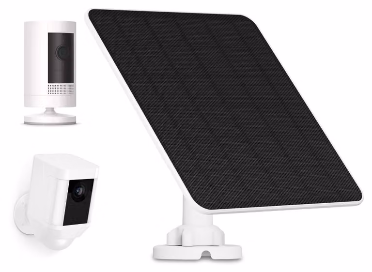 Pannello solare 5W per telecamere, con grado di protezione IP65 (resistente all'acqua) e cavo da 2,9 metri