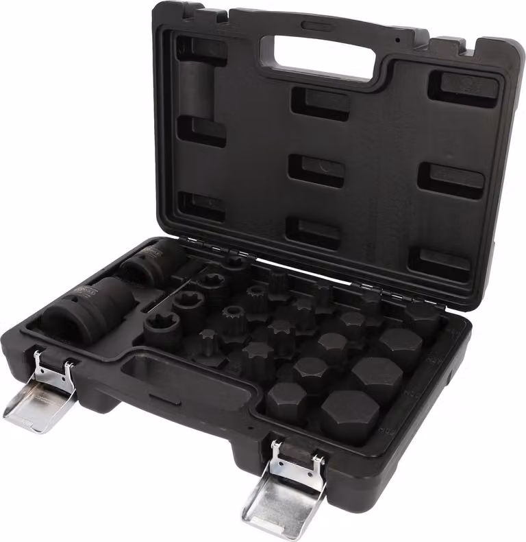 set di punte intercambiabili da 3/4" + 1", 23 pezzi