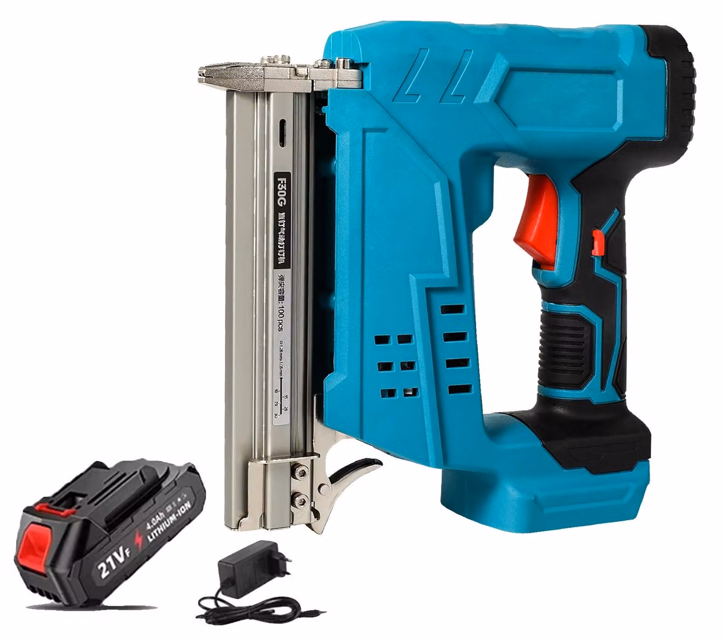 Chiodatrice a batteria, alta efficienza, design ergonomico, 1 BATTERIA