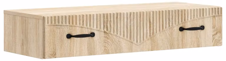 Tavolino da Parete Laterale Rovere Sonoma 87,5 x 34,5 x 17 cm