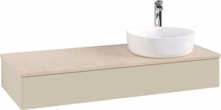 Mobiletto V&B senza struttura frontale Antao 120x19x50cm, HL, WBP botti., si Gr m Lac