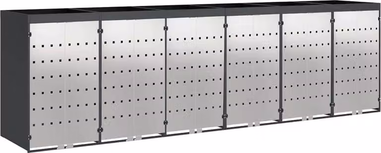 Contenitore per Rifiuti per 3 Bidoni 340 x 77.5 x 115.5 cm