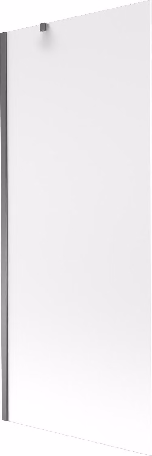 Mexen Next paratia per vasca da bagno a 1 anta 80 x 150 cm, smerigliato, gun metal - 895-080-000-00-30-95