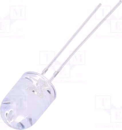 5 LED blu OSB5SA8B31B, diodi LED a foro passante, 8 mm, 4200÷5800 mcd, angolo di emissione 30°, 8 mm
