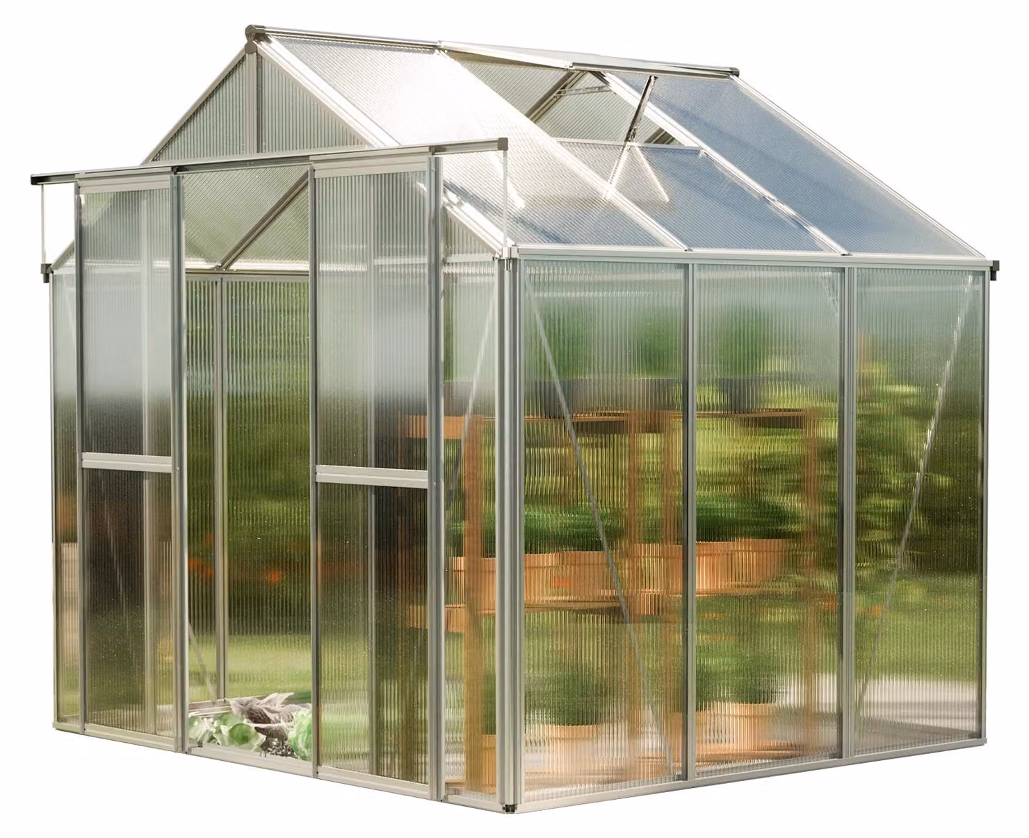 GFP Serra Saphir 3 telaio in alluminio 259 x 195 cm, lastre a doppia parete di 6 mm