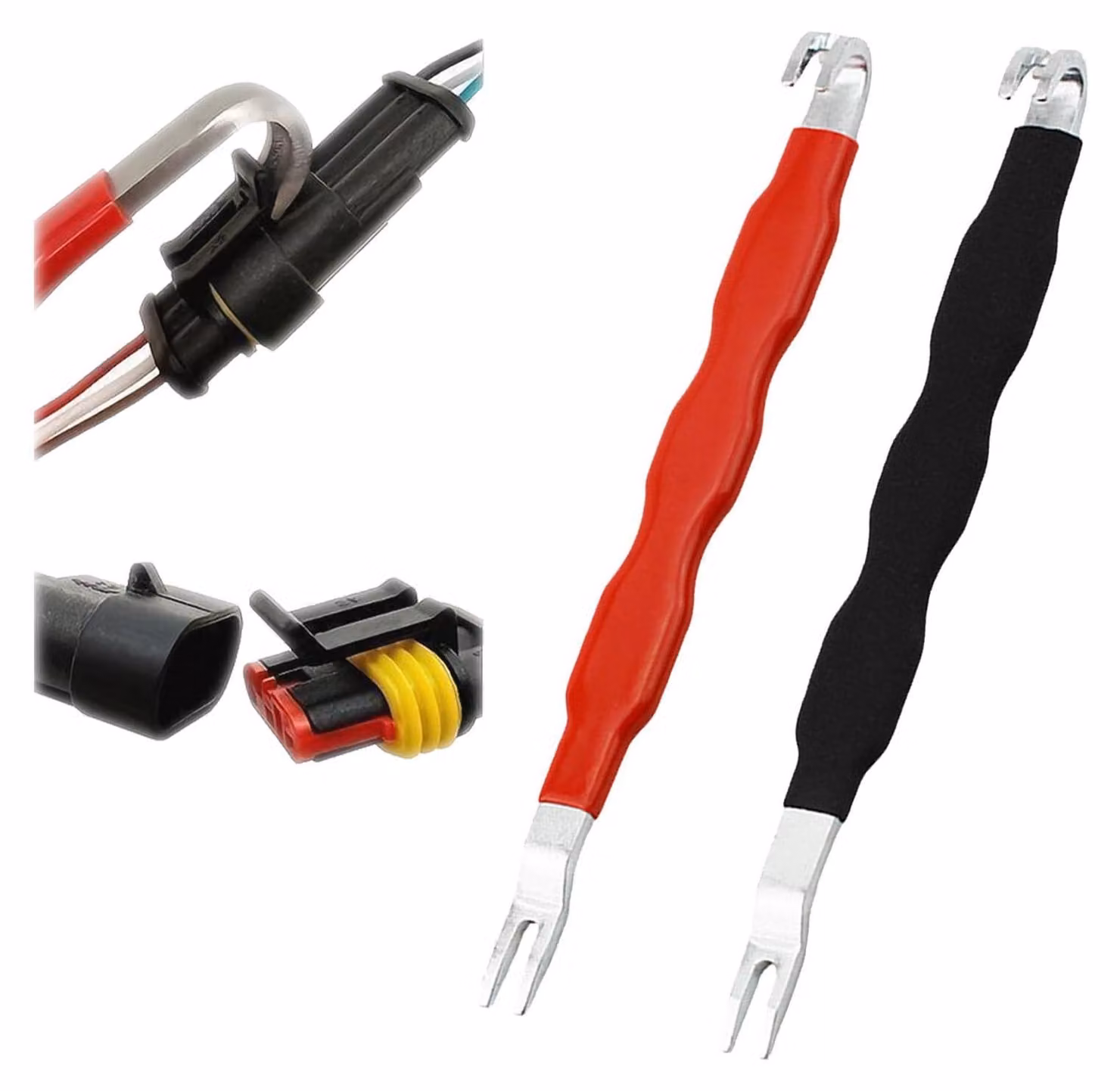 2 connettori elettrici e utensili di separazione per la riparazione e la manutenzione di automobili
