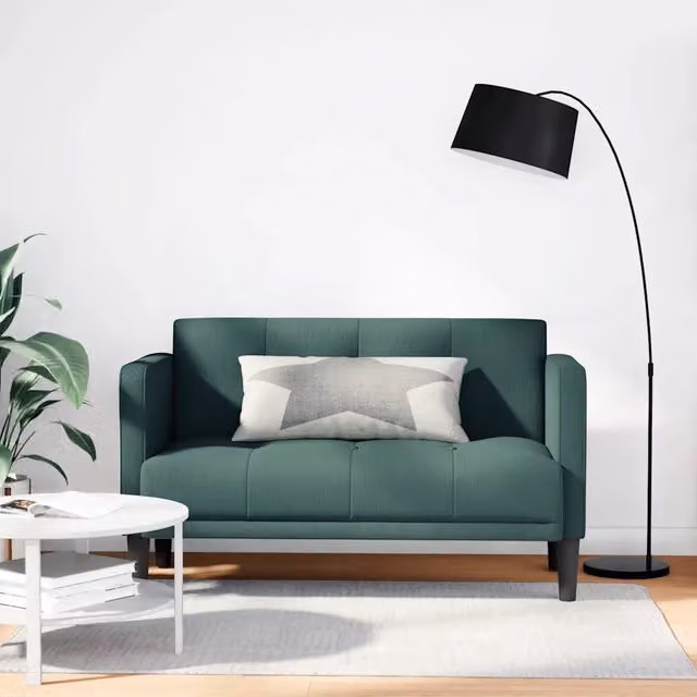 Divanetto moderno vidaXL in tessuto verde, L: 111 cm, P: 67 cm, H: 74,5 cm