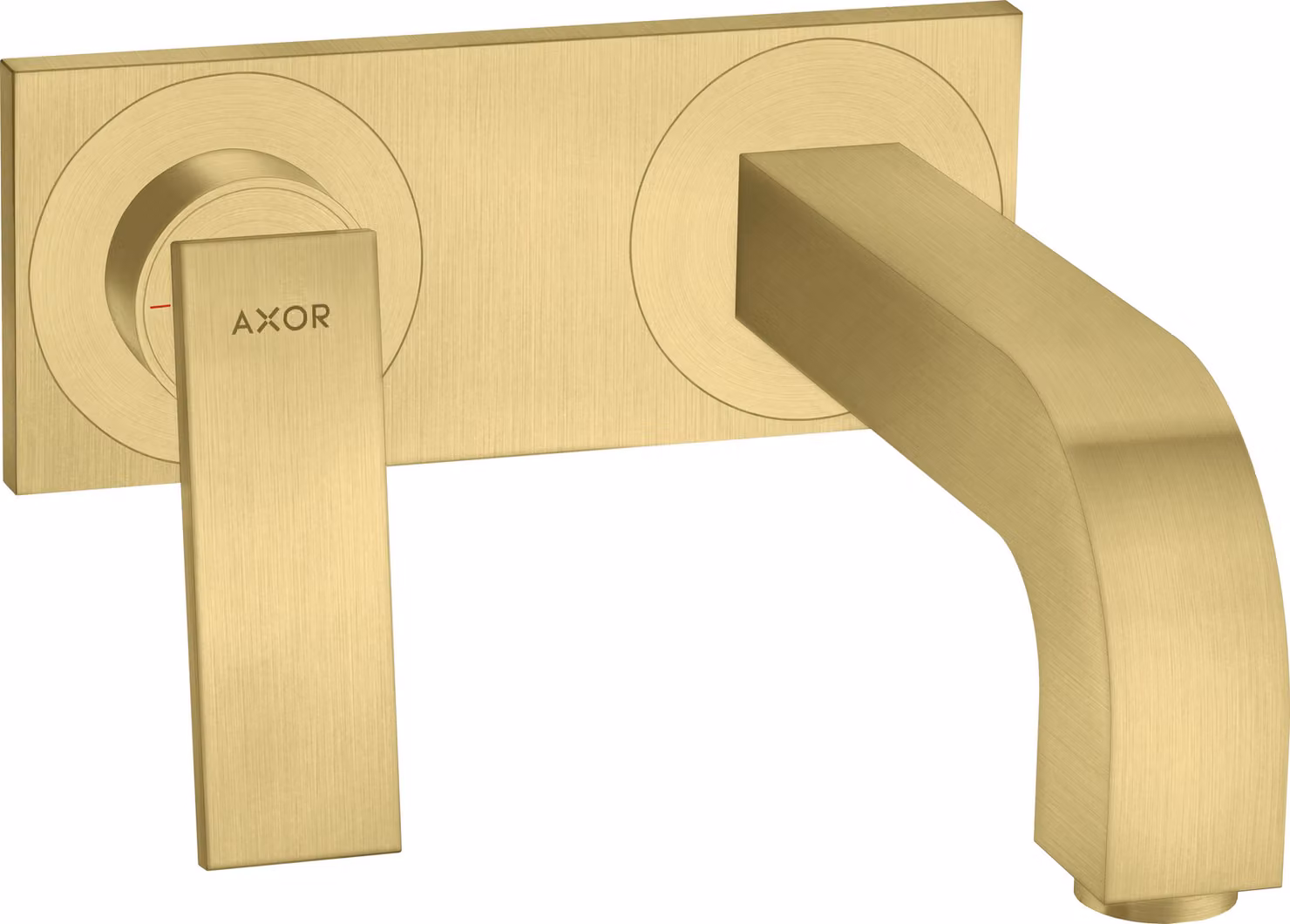 hansgrohe AXOR Citterio Mitigeur de lavabo, encastré, saillie 220mm, garniture découlement non verrouillable, avec plaque, 39119950, 39119950