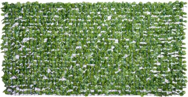 Siepe artificiale, siepe per la privacy, decorazione per muri di patio, verde chiaro, 300 x 150 cm