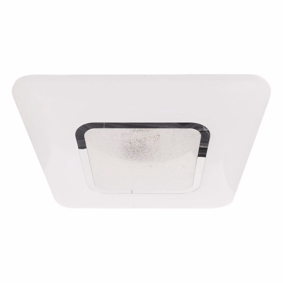 Plafond moderno quadrato 54 cm LED 65W bianco / cromo Sparky Milagro