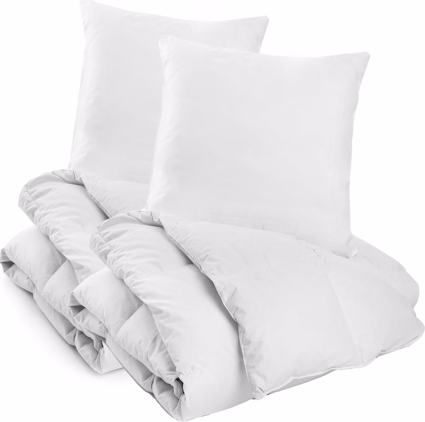 Piumino 135x200 cm 2 pezzi con 2 cuscini 80x80 cm coperta per tutto l'anno 2a scelta - caldo copripiumino ipoallergenico per chi soffre di allergie