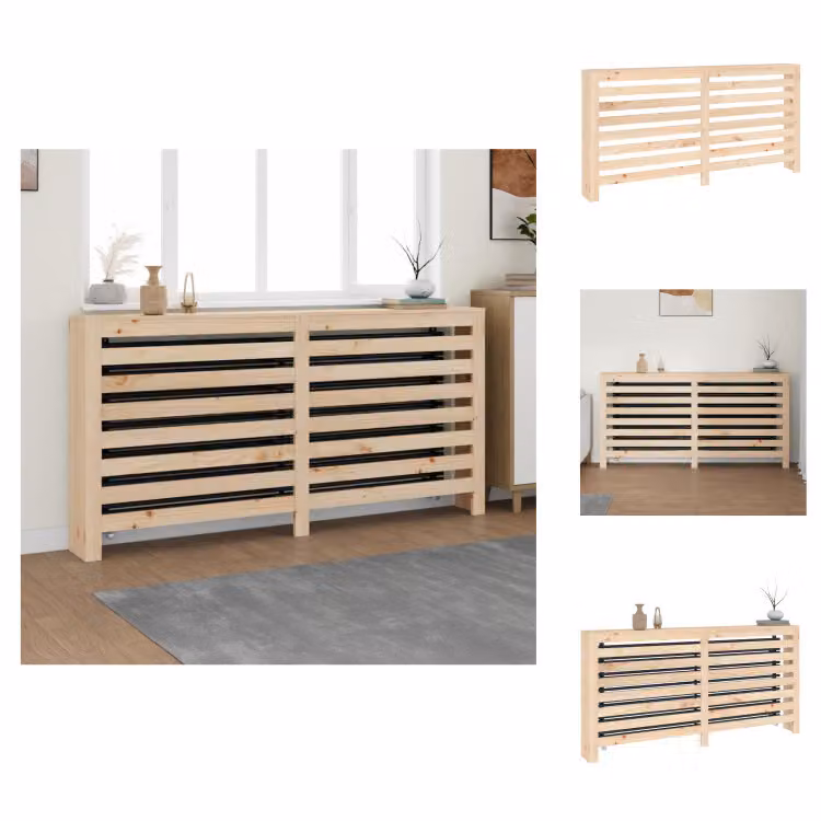vidaXL Rivestimento per radiatori 169x19x84 cm in legno di pino massiccio - Accessori per radiatori