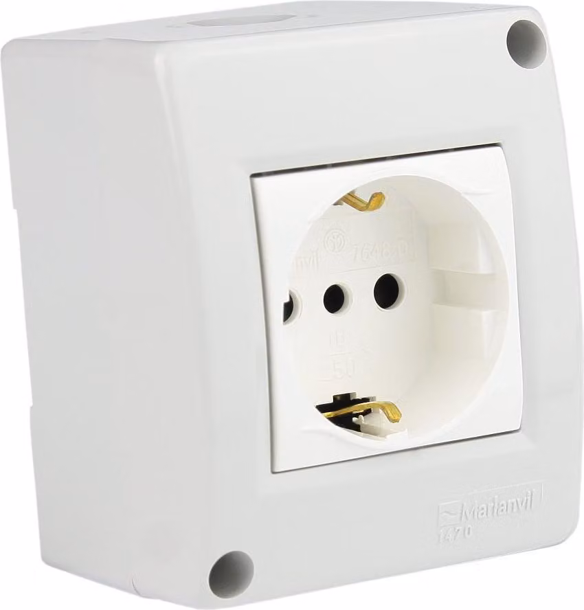Presa a muro IP40 Schuko M-L 1793