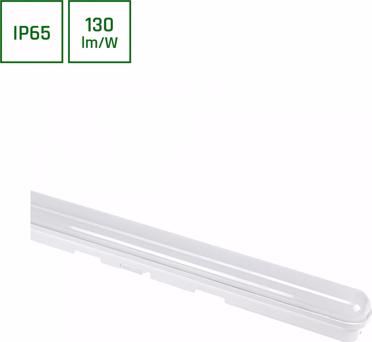 LED impermeabile - Lampada da incasso a LED Striscia luminosa 60 cm - 25 W - 125 Lm per Watt - 4000 K o 6000 K - cablaggio passante incluso
