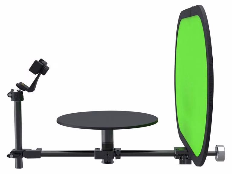Piattaforma girevole per fotografia a 360°, angolo regolabile, spinner per fotocamera, piattaforma girevole portatile per video