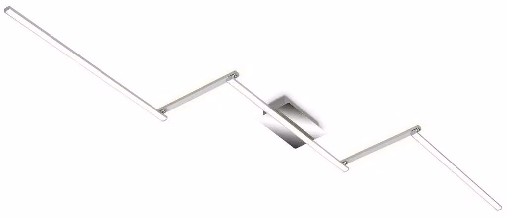 Lampada da soffitto a LED Lampada da soffitto a 5 luci bracci orientabili 24W alluminio Briloner