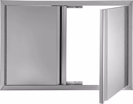 Porta di accesso per BBQ - Porta bifore per armadietto esterno