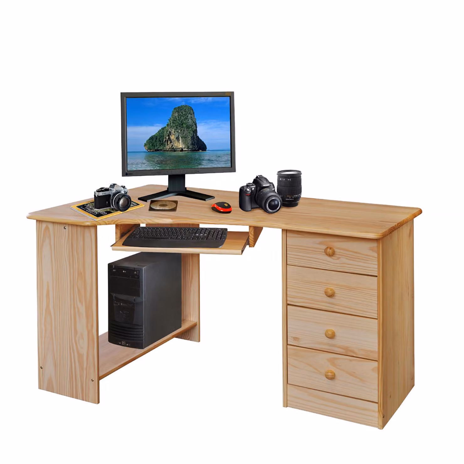 Tavolo PC angolare 8846 laccato