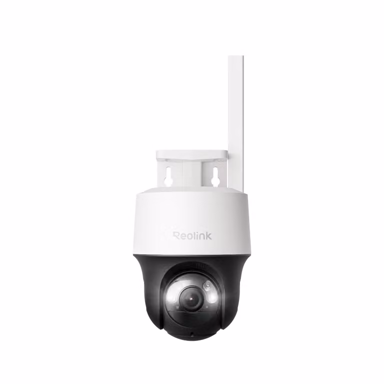 Reolink Go PT S Lite, telecamera di sorveglianza a batteria 2K 4MP 4G LTE con funzione pan e tilt, tracciamento automatico, visione notturna a colori